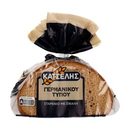 Ψωμί Γερμανικού Τύπου Σίτου Με Σϊκαλη & Βρώμη 500gr